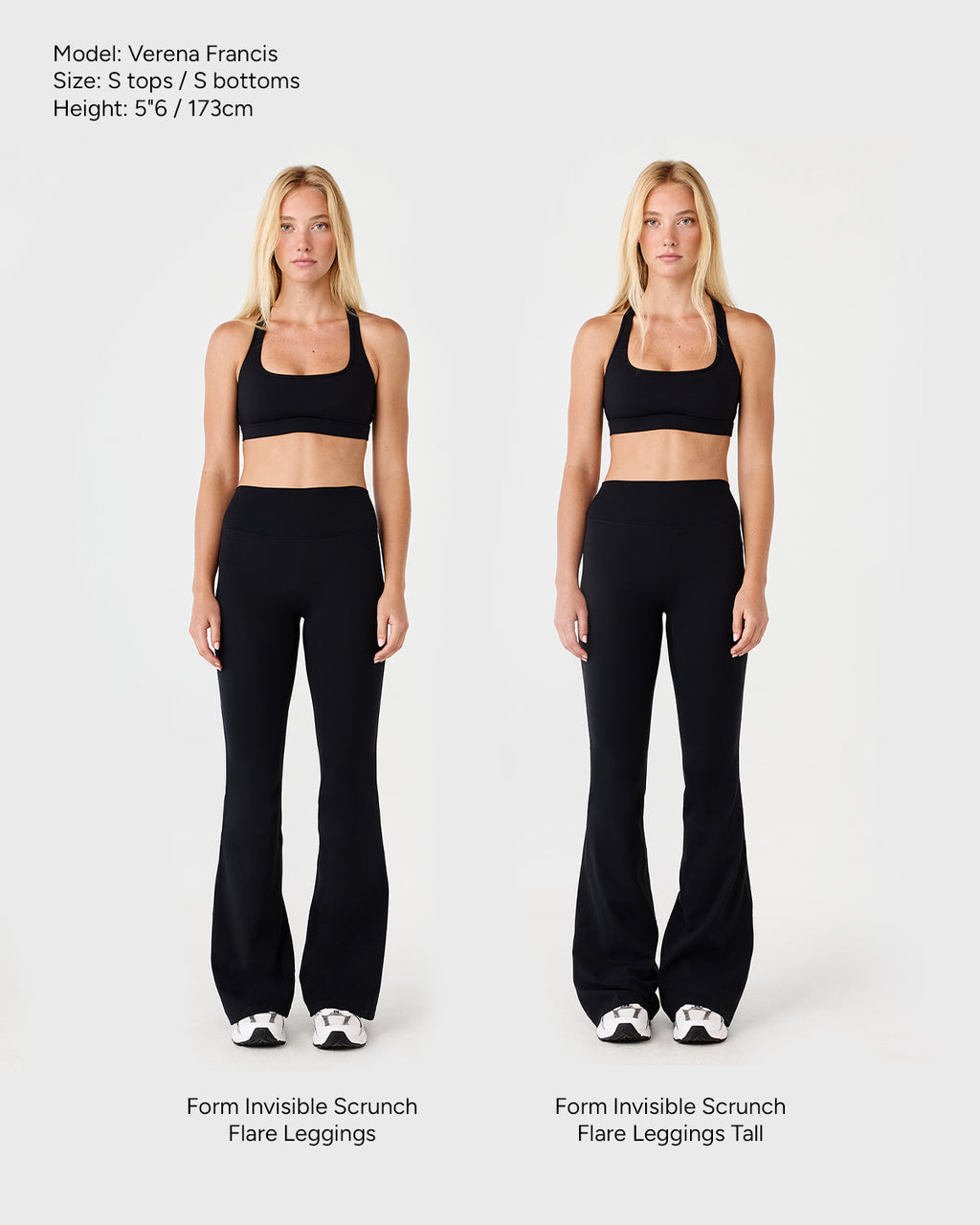 Form Invisible Scrunch Flare Leggings Tall | Black